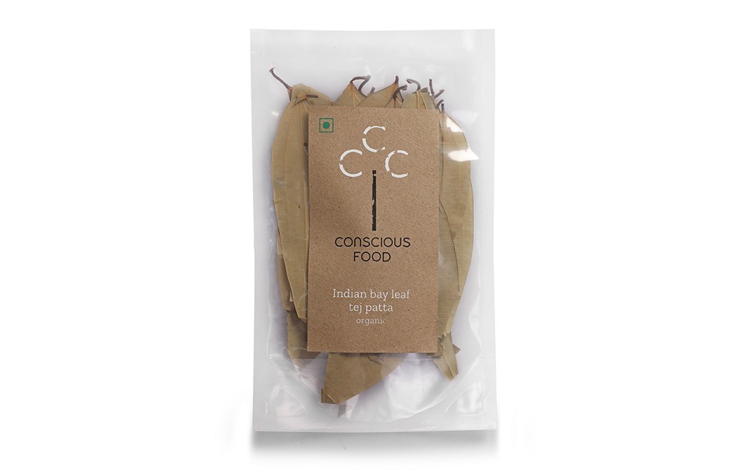 Conscious Food Indian Bay leaf Tej Patta Organic   Pack  10 grams